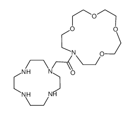 1-[(1-aza-15-crown-5)-1-ylacetyl]-1,4,7,10-tetraazacyclododecane结构式