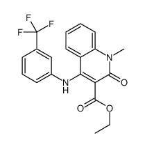 ethyl 1-methyl-2-oxo-4-[3-(trifluoromethyl)anilino]quinoline-3-carboxylate结构式