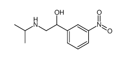 1-m-Nitrophenyl-2-isopropylaminoethanol结构式