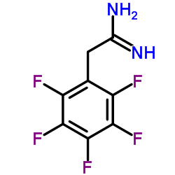2-PENTAFLUOROPHENYL-ACETAMIDINE Structure