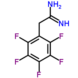 2-PENTAFLUOROPHENYL-ACETAMIDINE结构式