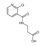 3-[(2-Chloro-pyridine-3-carbonyl)-amino]-propionic acid结构式