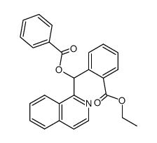 2-(benzoyloxyisoquinol-1-ylmethyl)benzoate Structure