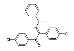 1,2-bis(4-chlorophenyl)-2-((1-phenylethyl)imino)ethan-1-one结构式