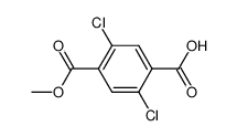 2,5-dichloro-4-(methoxycarbonyl)benzoic acid结构式