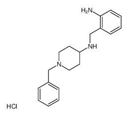 1-benzyl-4-(2-aminophenylmethyl)aminopiperidine*3HCl结构式