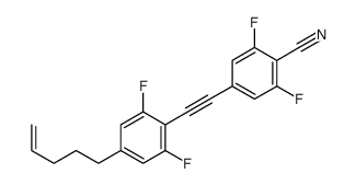 4-[2-(2,6-difluoro-4-pent-4-enylphenyl)ethynyl]-2,6-difluorobenzonitrile结构式