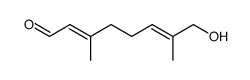 (2E,8E)-8-hydroxy-3,7-dimethyl-2,6-octadienal Structure