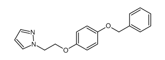 1-[2-(4-phenylmethoxyphenoxy)ethyl]pyrazole结构式