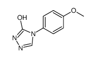 4-(4-methoxyphenyl)-1H-1,2,4-triazol-5-one结构式