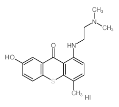 1-(2-dimethylaminoethylamino)-7-hydroxy-4-methyl-thioxanthen-9-one Structure