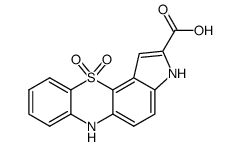 3H-pyrrolo[2,3-c]phenothiazine-2-carboxylic acid 11,11-dioxide Structure