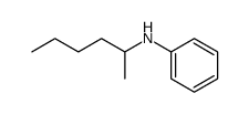 N-phenyl-(1-methylpentyl)amine结构式