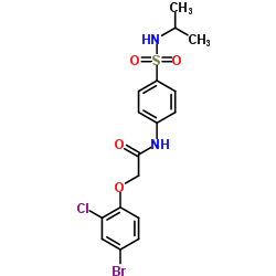 2-(4-Bromo-2-chlorophenoxy)-N-[4-(isopropylsulfamoyl)phenyl]acetamide结构式