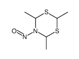 4H-1,3,5-DITHIAZINE, DIHYDRO-5-NITROSO-2,4,6-TRIMETHYL-结构式