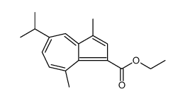 1-Azulenecarboxylic acid, 3,8-dimethyl-5-(1-methylethyl)-, ethyl ester结构式
