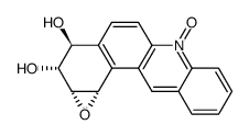 3α,4β-dihydroxy-1α,2α-epoxy-1,2,3,4-tetrahydrobenz[a]acridine 7-oxide结构式