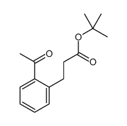 tert-butyl 3-(2-acetylphenyl)propanoate结构式