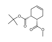 1-(tert-butyl) 2-methyl (1R,2S)-cyclohex-4-ene-1,2-dicarboxylate Structure