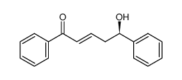 (+)-(5R,2E)-5-hydroxy-1,5-diphenyl-2-penten-1-one结构式