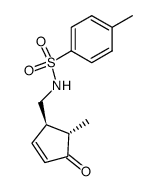 4-methyl-N-{[(1R,5S)-5-methyl-4-oxo-2-cyclopenten-1-yl]methyl}benzenesulfonamide Structure