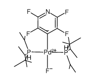 trans-[PdF(4-tetrafluoropyridyl)(P(iPr)3)2] Structure