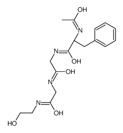 (2S)-2-acetamido-N-[2-[[2-(2-hydroxyethylamino)-2-oxoethyl]amino]-2-oxoethyl]-3-phenylpropanamide结构式