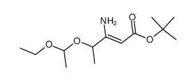 t-butyl 3-amino-4-(1-ethoxyethoxy)-2-pentenoate结构式