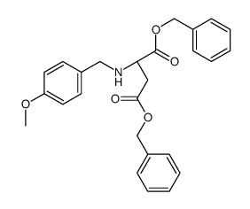 dibenzyl (2S)-2-[(4-methoxyphenyl)methylamino]butanedioate结构式