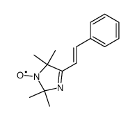 4-styryl-2,2,5,5-tetramethyl-3-imidazolin-1-oxyl Structure