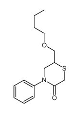 6-(butoxymethyl)-4-phenylthiomorpholin-3-one Structure