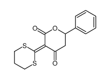 3-(1,3-dithian-2-ylidene)-6-phenyloxane-2,4-dione结构式