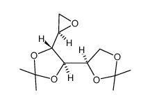 (4R,4'R,5R)-2,2,2',2'-tetramethyl-5-[(R)-oxiran-2-yl]-4,4'-bis(1,3-dioxolane) Structure