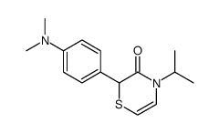 2-(4-Dimethylamino-phenyl)-4-isopropyl-4H-[1,4]thiazin-3-one Structure