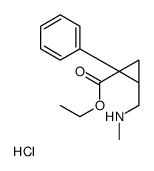 [(1S,2R)-2-ethoxycarbonyl-2-phenylcyclopropyl]methyl-methylazanium,chloride结构式