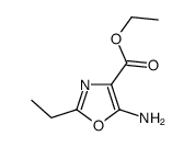 ETHYL 5-AMINO-2-ETHYLOXAZOLE-4-CARBOXYLATE结构式