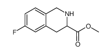 6-fluoro-1,2,3,4-tetrahydro-isoquinoline-3-carboxylic acid methyl ester Structure