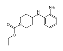 ethyl 4-(2-aminoanilino)piperidine-1-carboxylate结构式
