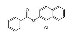 benzoic acid-(1-chloro-[2]naphthyl ester)结构式