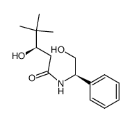 (1'R,3R)-3-Hydroxy-N-(2-hydroxy-1-phenylethyl)-4,4-dimethylpentanamid Structure