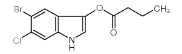 5-bromo-6-chloro-3-indoxyl butyrate structure