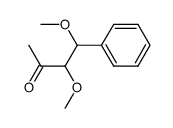 4-phenyl-3,4-dimethoxybutan-2-one Structure