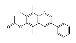 Acetic acid 5,7,8-trimethyl-3-phenyl-cinnolin-6-yl ester Structure
