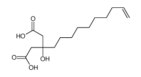 3-dec-9-enyl-3-hydroxypentanedioic acid结构式