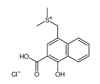 2-carboxy-1-hydroxy-4-naphthylmethyldimethylsulfonium chloride结构式