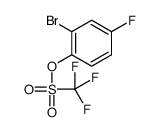 (2-bromo-4-fluorophenyl) trifluoromethanesulfonate结构式