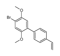1-bromo-4-(4-ethenylphenyl)-2,5-dimethoxybenzene结构式