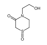 4-(2-hydroxyethyl)-1-oxo-1,4-thiazinan-3-one结构式