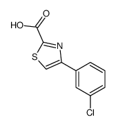 4-(3-氯-苯基)-噻唑-2-羧酸结构式