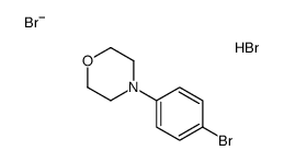 4-(4-bromophenyl)morpholin-4-ium,dibromide Structure